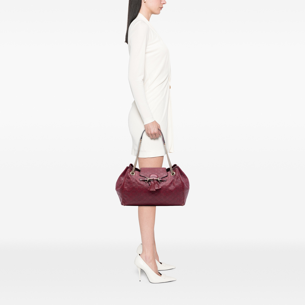 Pre-Loved Gucci Large Guccissima Emily Chain Shoulder Bag - Picture 7 of 7